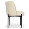 RAY Dining chairs White / Black Curl / Metal