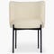 RAY Dining chairs Beige / Black Fabric / Metal