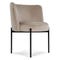 RAY Dining chairs Taupe / Black Velvet / Metal