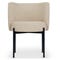 RAY Dining chairs Beige / Black Fabric / Metal