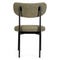 JASPER Dining chairs Taupe / Black Tweed / Metal