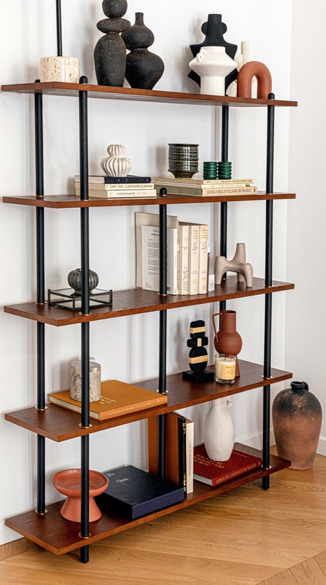 Inspiration HAWKING Shelves & Bookshelves Brown / Black Wood / Metal