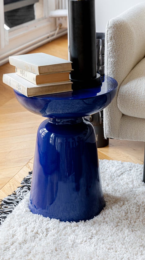 Inspiration CERSEI Tavolini lato divano Blu elettrico Fibra di vetro