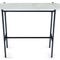 VINCENZO Console Tables White / Black Marble / Metal