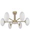 GRAY Pendant lamps White / Gold Glass / Metal