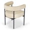 Arcade Dining chairs White / Black Bouclette / Metal