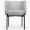 RAY Dining chairs Grey / Black Fabric / Metal