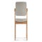 AKORIA Esszimmerstühle Beige / Natur Tweed / Holz