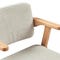 AKORIA Dining chairs Beige / Natural Tweed / Wood