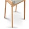 AKORIA Esszimmerstühle Beige / Natur Tweed / Holz