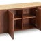 ORION Sideboards & Highboards Braun /Gold Holz / Travertin