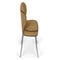 WAYNE Dining chairs Camel / Black Velvet / Metal