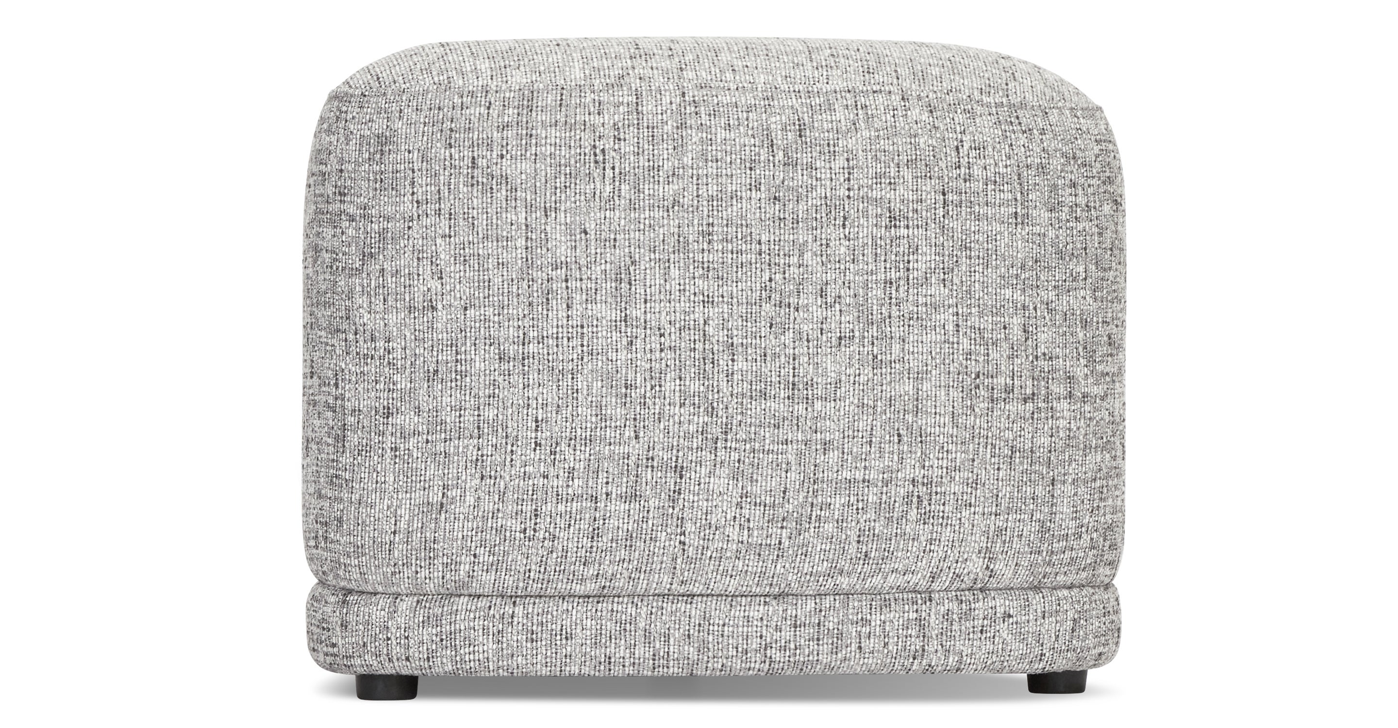 sgabello e pouf - Tweed grigio - NV GALLERY - ENZO