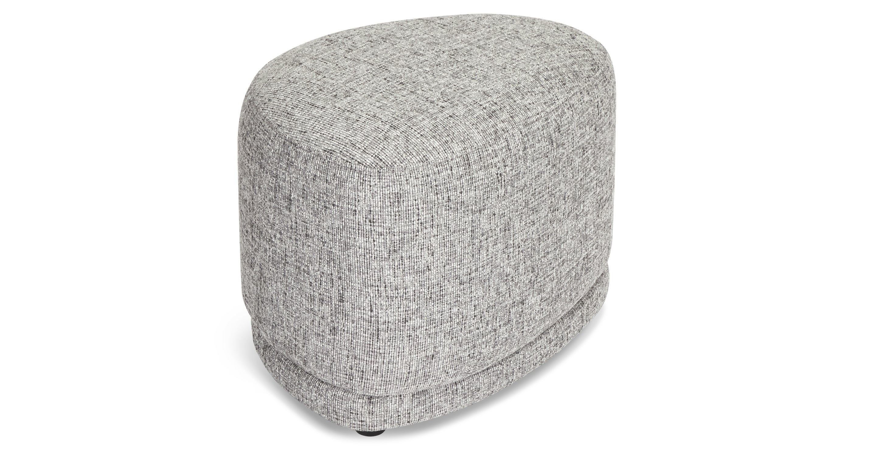 sgabello e pouf - Tweed grigio - NV GALLERY - ENZO