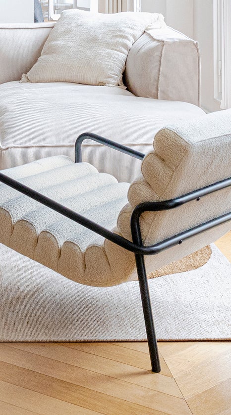 Inspiration ALTO Fauteuils Vert / Noir Bouclette / Métal