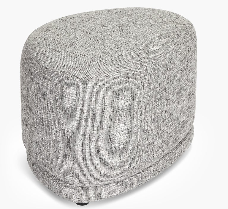 Pouf Sgabello - Bouclé Bianco - Luxe