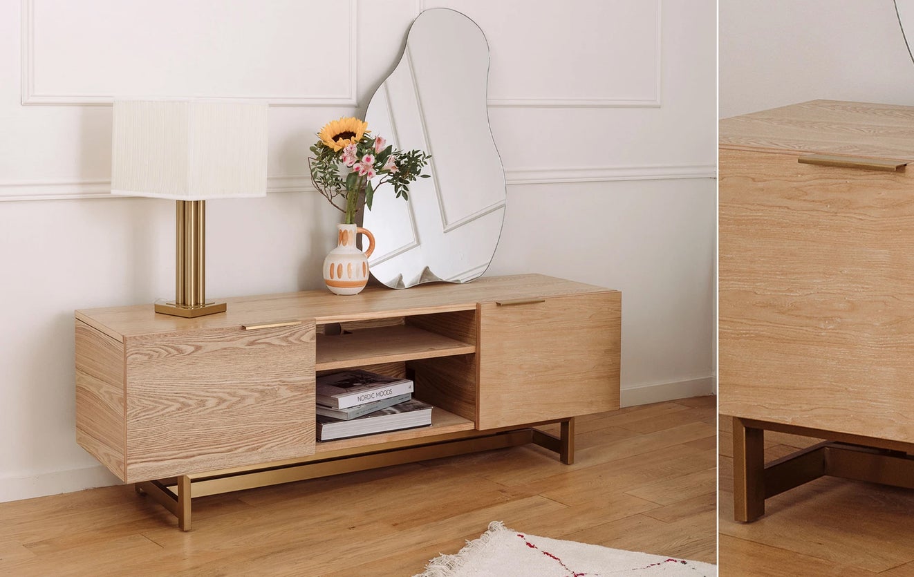 Inspiration STARK Meubles TV Noir Bois / Acier