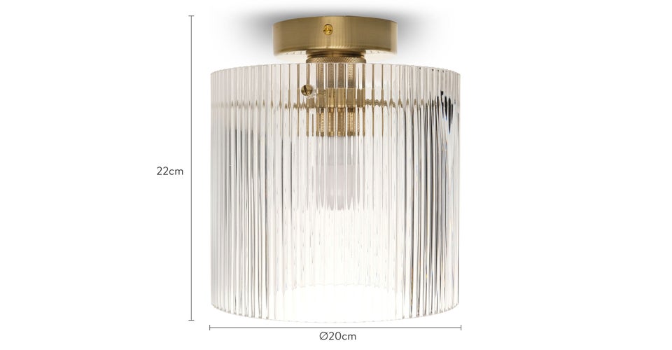 VESPER Pendelleuchten Transparent / Gold Glas / Metall Dimensions