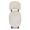 PLATON Sessel Beige / Braun Tweed / Holz
