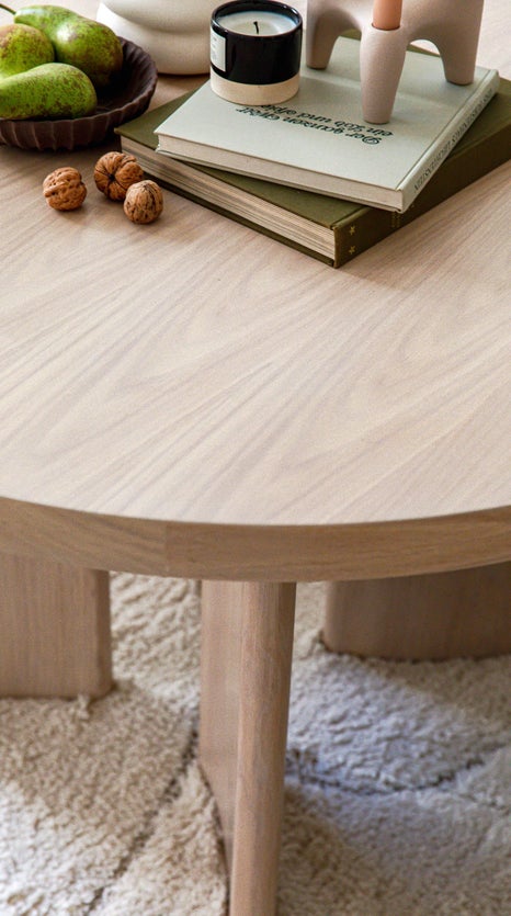 Inspiration Gianna Tables à manger rondes & ovales Naturelle Bois