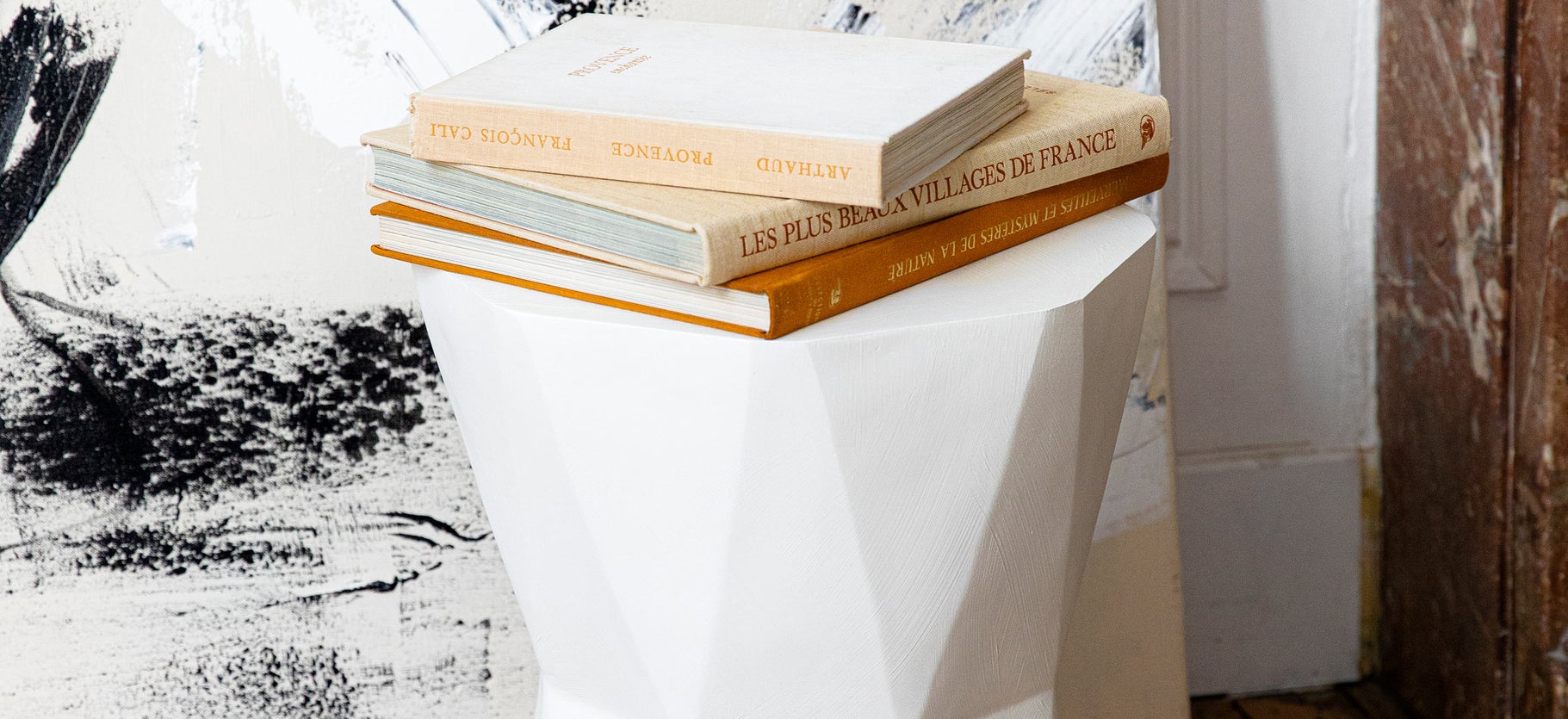 Inspiration DAVOS Tables d'appoint Blanc Fibre de verre