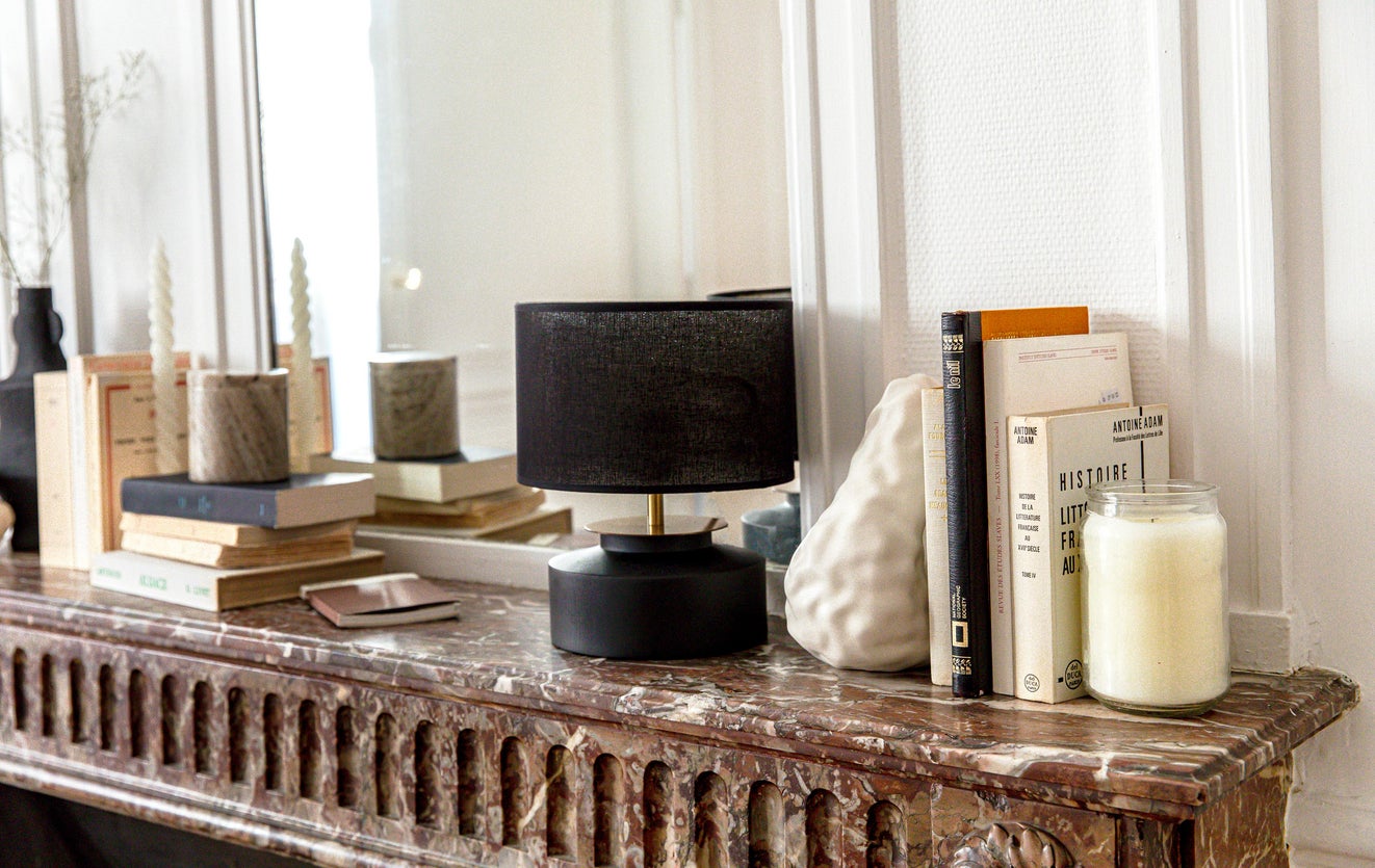 Inspiration Pike Lampes de table Noir / Doré Bois / Métal