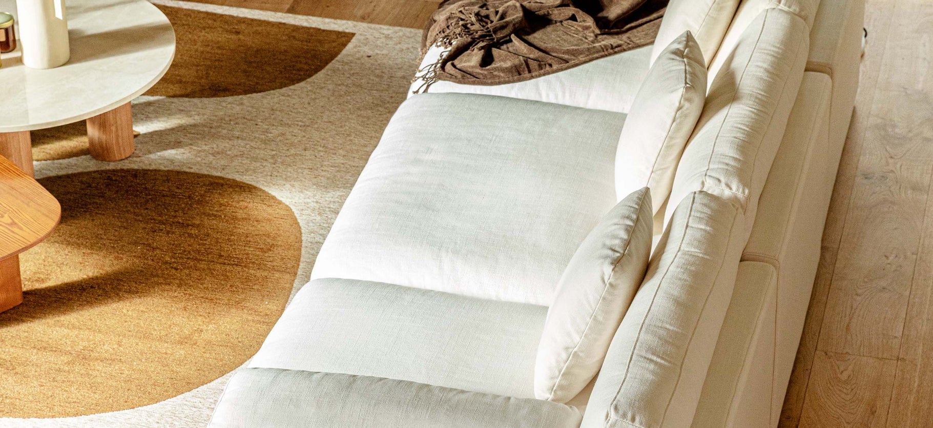 Inspiration GRACE 3-Sitzer Sofas Weiß Weiß