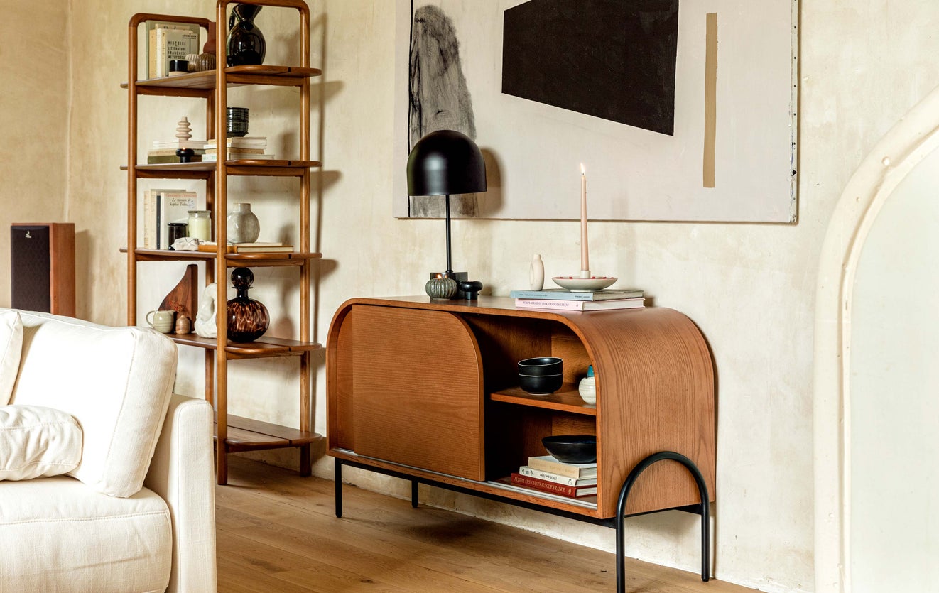 Inspiration AMERICANO Sideboards & Highboards Braun / Schwarz Holz/Metall