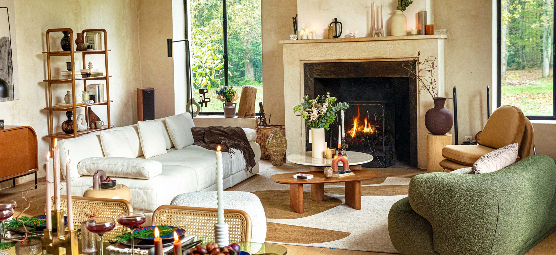Inspiration GIULIA Daybeds & Recamieren Khaki Grün Bock / Holz