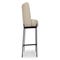 RAY Tabourets de Bar Beige / Noir Tissu / Métal