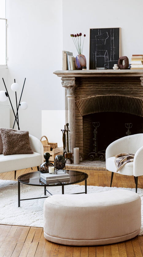 Inspiration ENZO Bancs Beige Velours