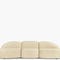 TODD Modular sofas White Curly / Wood