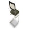 UBERTO Chaises de salle à manger Vert / Noir / Chrome Velours / Métal / Bois