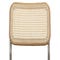 UBERTO Chaises de salle à manger Marron / Chrome Velours / Métal / Bois