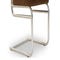 UBERTO Chaises de salle à manger Marron / Chrome Velours / Métal / Bois