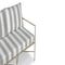 BEL AIR Gartensofas & Gartenstühle Weiß / Taupe Wasserdichter Stoff / Metall