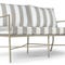 BEL AIR Canapés & fauteuils de jardin Blanc / Taupe Tissu waterproof / Métal
