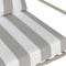 BEL AIR Canapés & fauteuils de jardin Blanc / Taupe Tissu waterproof / Métal