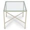 BEL AIR Garden Tables Taupe Glass / Metal