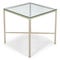 BEL AIR Garden Tables Taupe Glass / Metal