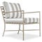 BEL AIR Garden Sofas & Armchairs White / Taupe Waterproof fabric / Metal