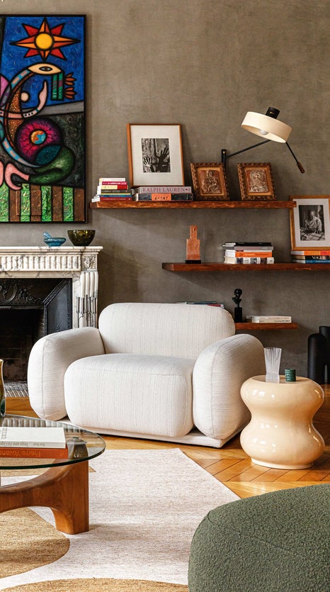 Inspiration MIKKA Sessel Cremebeige Stoff