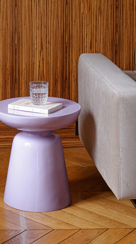 Inspiration CERSEI Tables d'appoint Mauve Fibre de verre