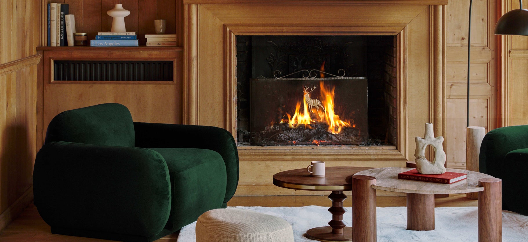 Inspiration ENZO Poufs & tabourets Beige sable Tissu