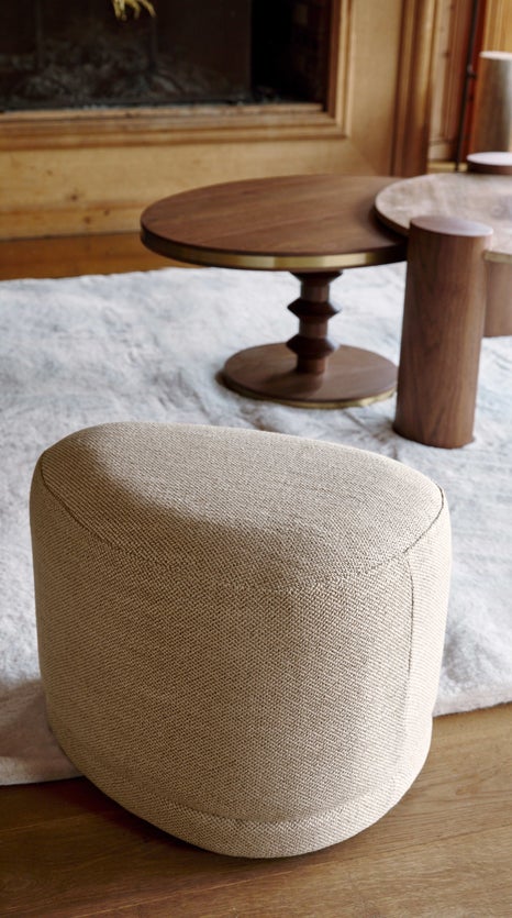 Inspiration ENZO Poufs & tabourets Beige sable Tissu