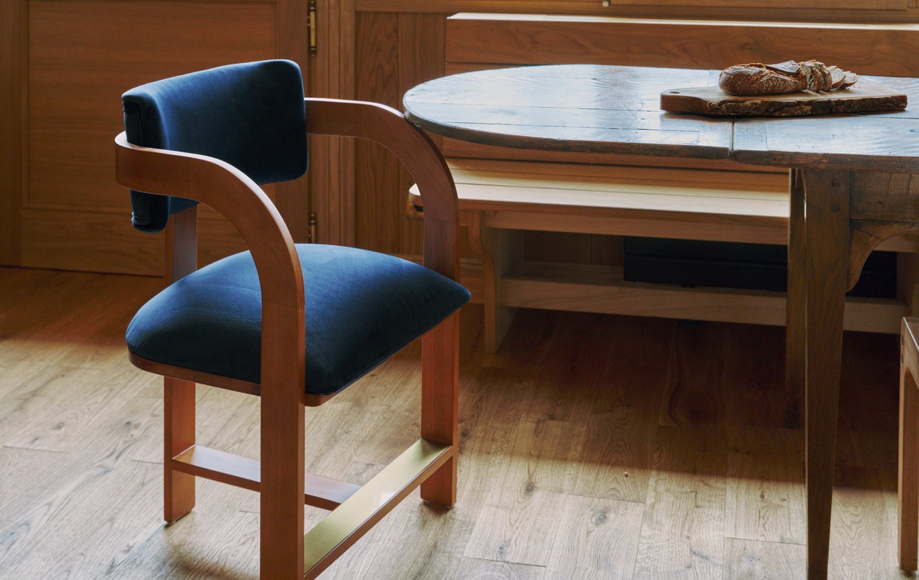 Inspiration OLIVIA Chaises de salle à manger Blanc / Naturel Tissu / Bois
