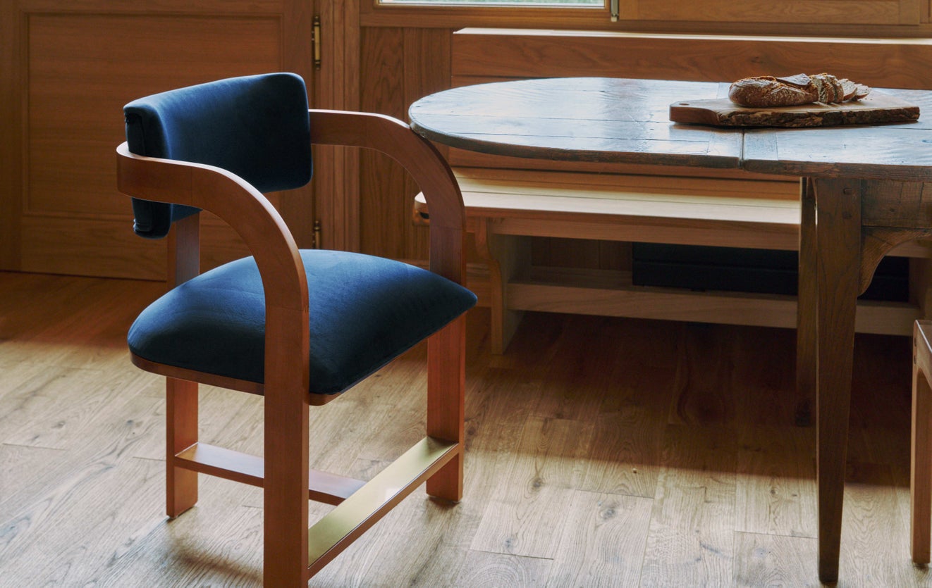 Inspiration OLIVIA Chaises de salle à manger Blanc / Naturel Bouclette / Bois