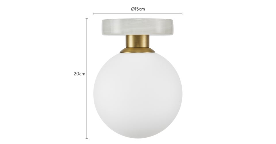 BLOOM Appliques murales Blanc Jade / Verre Dimensions
