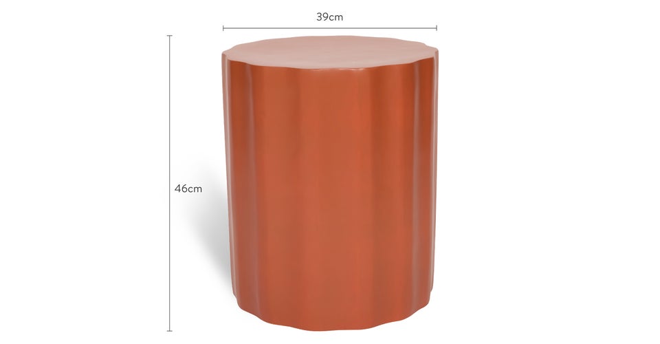 CESAR Beistelltische Terracotta Fiberglas Dimensions