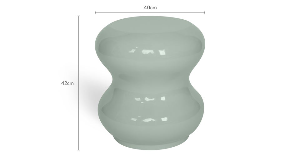 TAMMA Beistelltische Salbeigrün Fiberglas Dimensions